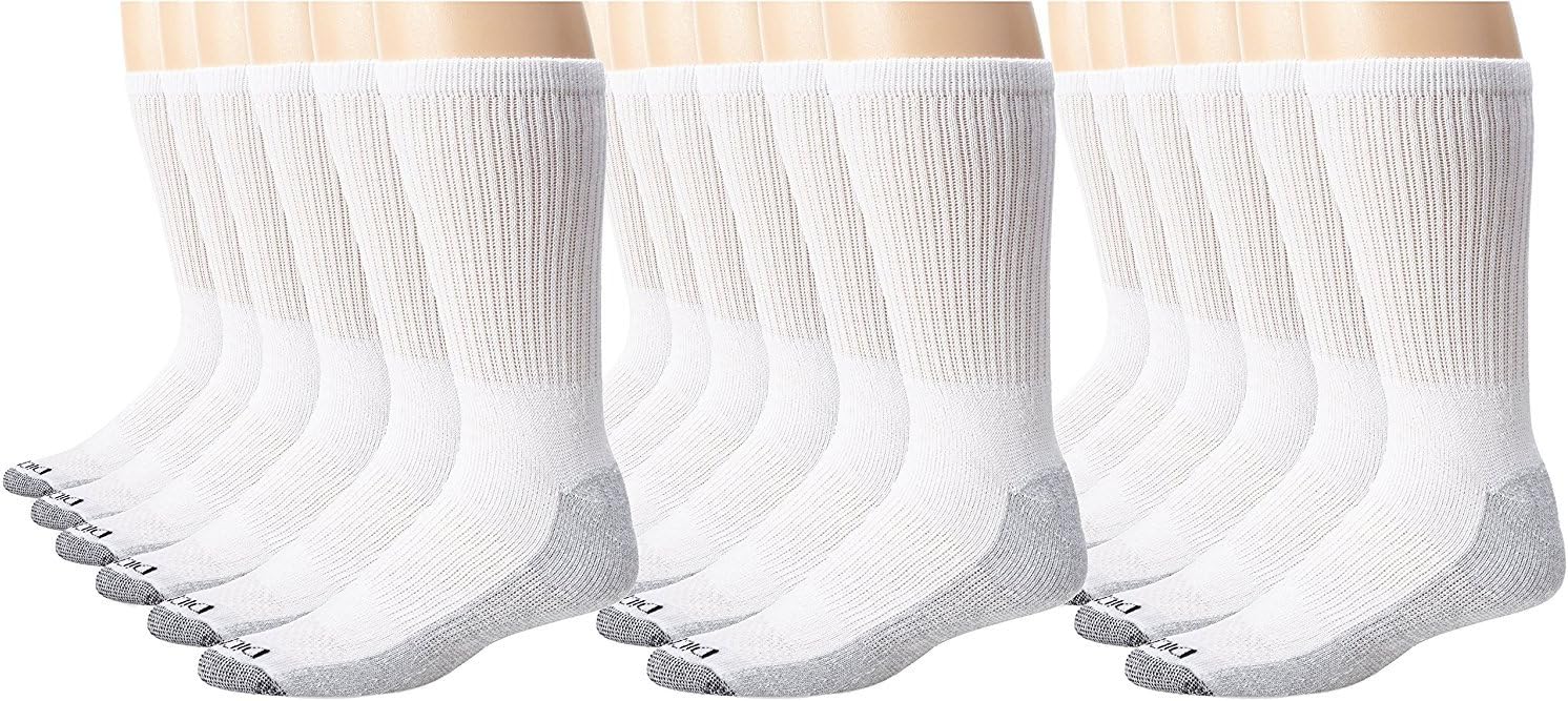 Dickies Men's 6 Pack Dri-Tech Comfort Crew Socks