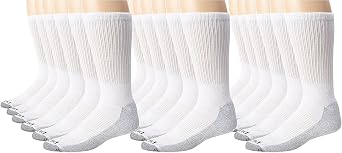 Dickies Mens 6 Pack Dri-Tech Comfort Crew Socks