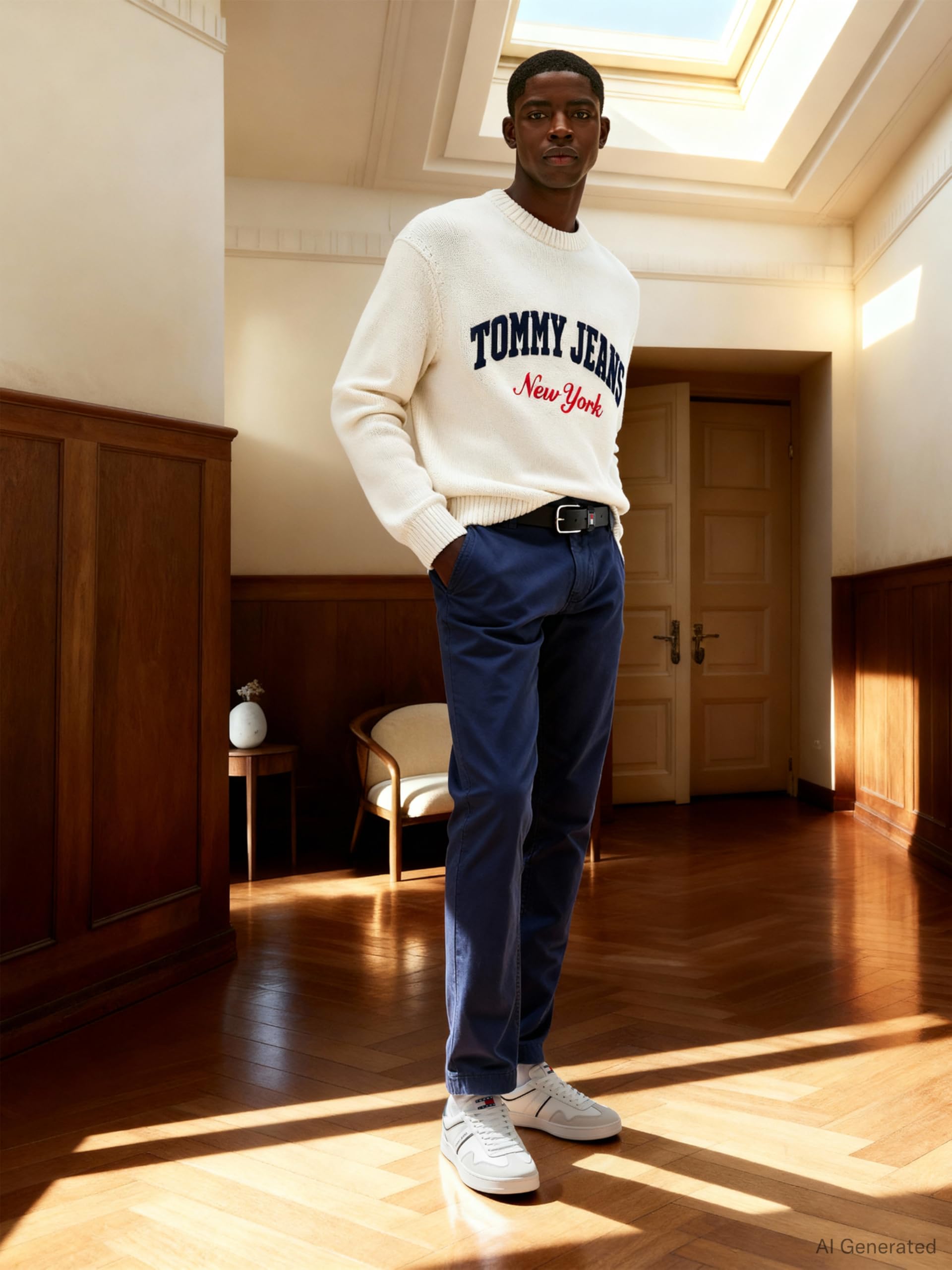 Tommy Jeans Uomo Pantaloni Chino TJM Scanton Chino Pant Slim Fit