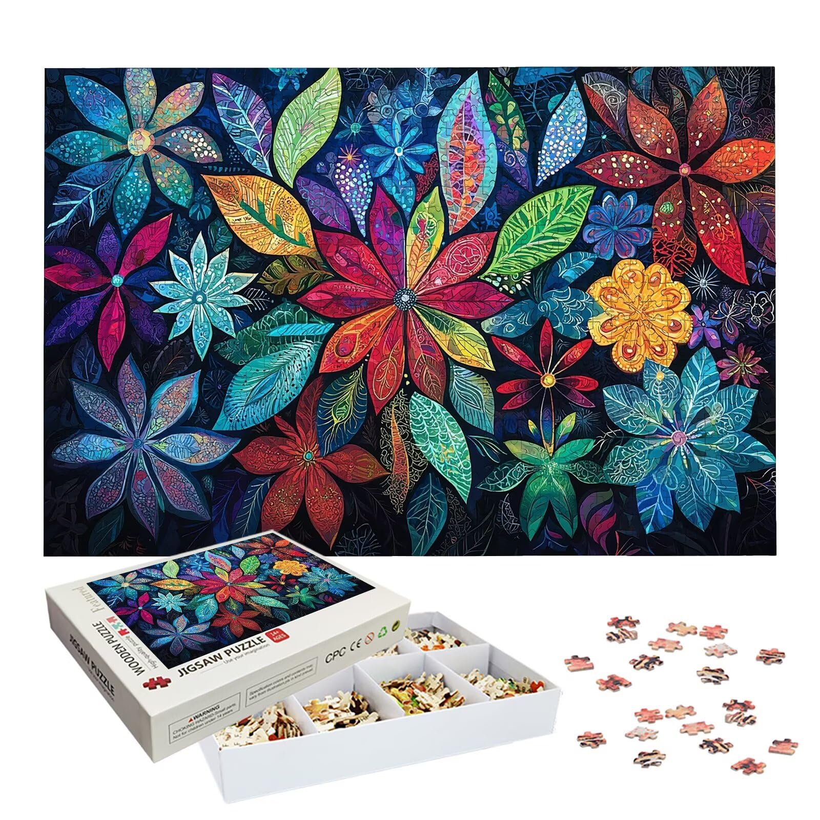 Puzzle 4000 Pezzi Fiore, Puzzle Pianta 4000 Pezzi Arte per Adulti e Bambini, Misura: 141.5x87.5 cm, Puzzles Legno per Adulti con Squisita Scatola di Imballaggio, Idea Regalo Donna, Regalo Uomo, -6857