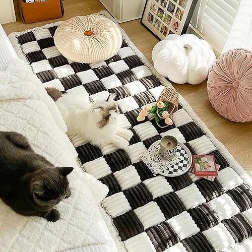 Miniatura 5 de Funda de sofá para mascotas, tapete cuadrado grande a cuadros para mascotas, divertido y mullido, funda de sofá para perro, cama, productos para
