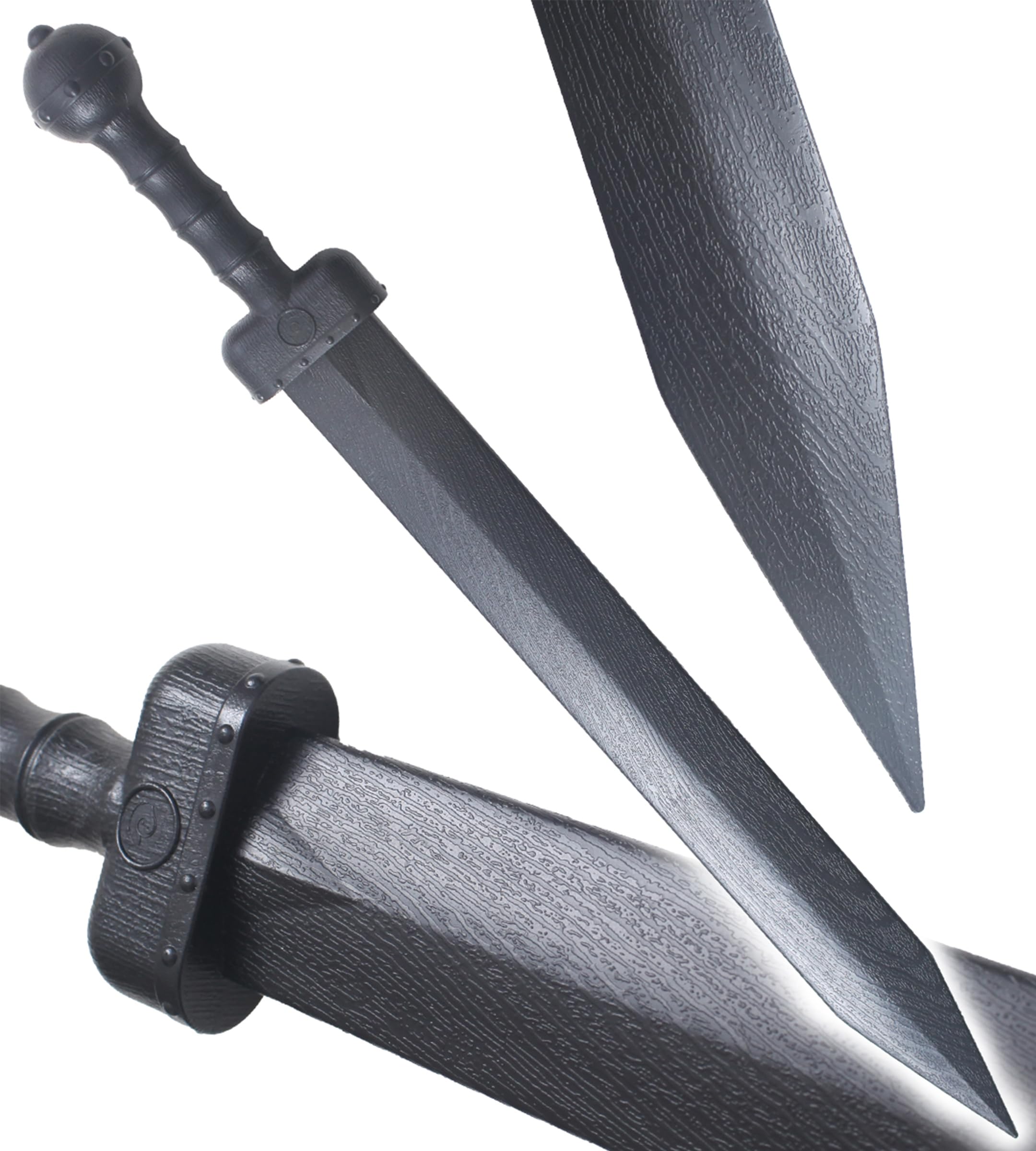 REPLIKSWORD Pack 2 Epees Plastique Glaives Gladiateur Polypropylene Glaive Spartacus Entrainement 80cm
