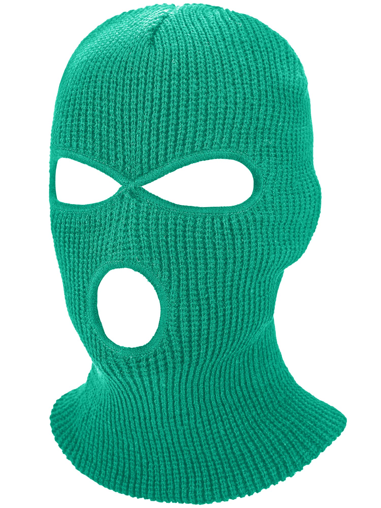 SATINIOR 3 Holes Ski Mask Full Face Cover Outdoor Balaclava Winter Knitted Neck Gaiter for Halloween Sports Cycling