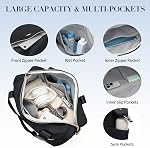 VNINE Travel Duffel Bags for Women Weekender Bags with Shoe Compartment Carry on Overnight Bag with Toiletry Bag Gym Bag with Wet Pocket Personal Item Travel Bag for Labor Delivery