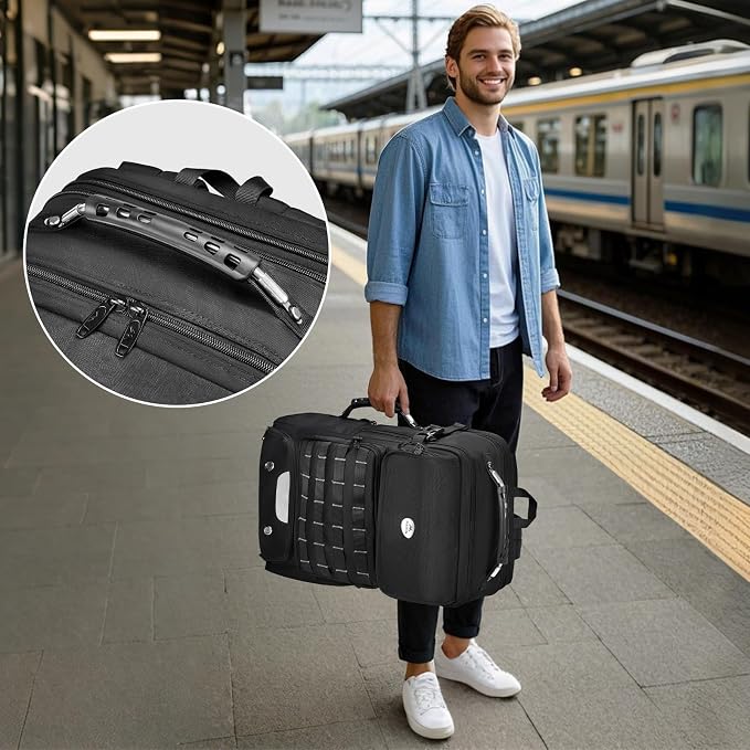 Mochila de viaje expandible MATEIN 52L con compartimento para zapatos miniatura 7