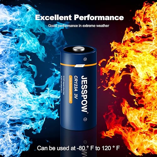 Miniatura 5 de Batería de litio CR123A de 3 V, batería CR123A para sistema de alarma, dispositivos de seguridad, cámara, linternas, micrófono de automatización del