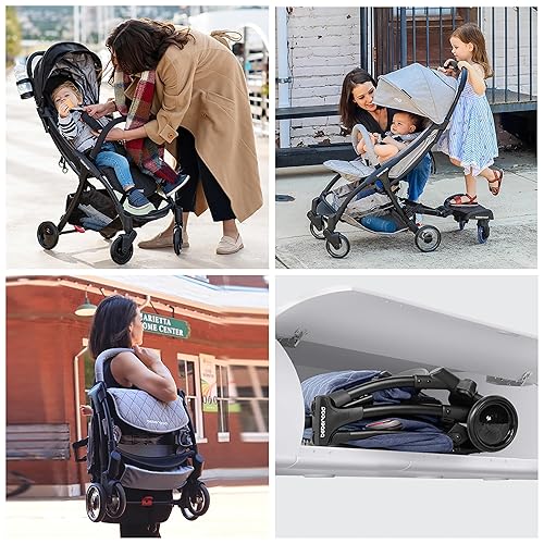 Miniatura 6 de Beberoad Love R2 Cochecito de viaje pequeño, plegable, ligero, cochecito de bebé para avión - Bebé a niño pequeño - Respaldo ajustable, portavasos,