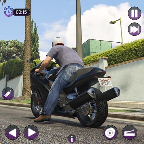Véritable simulateur de course de moto BMX conduite Mafia City 3D - Cascades de moto hors route extrêmes