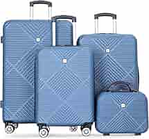 Amazon.com | Tripcomp Luggage 4 Piece Set, Hardshell ABS Suitcase