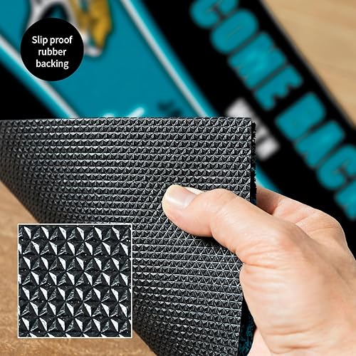 Miniatura 6 de Team Sports America NFL Jacksonville Jaguars  Entrada interior y exterior  28 x 16 pulgadas  Parte trasera antideslizante  Tapetes de bienvenida