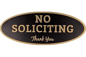 No Soliciting Sign - Indoor/Outdoor Warning Sign