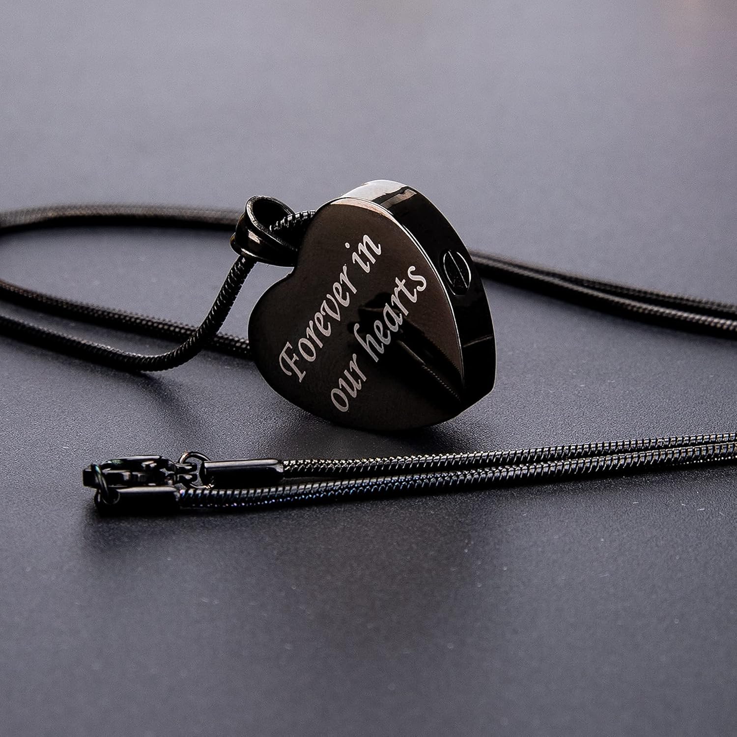 Bivei Urn Necklace for Ashes, Personalized Photo Keepsake Necklaces Cremation Jewelry for Ashes for Women & Men