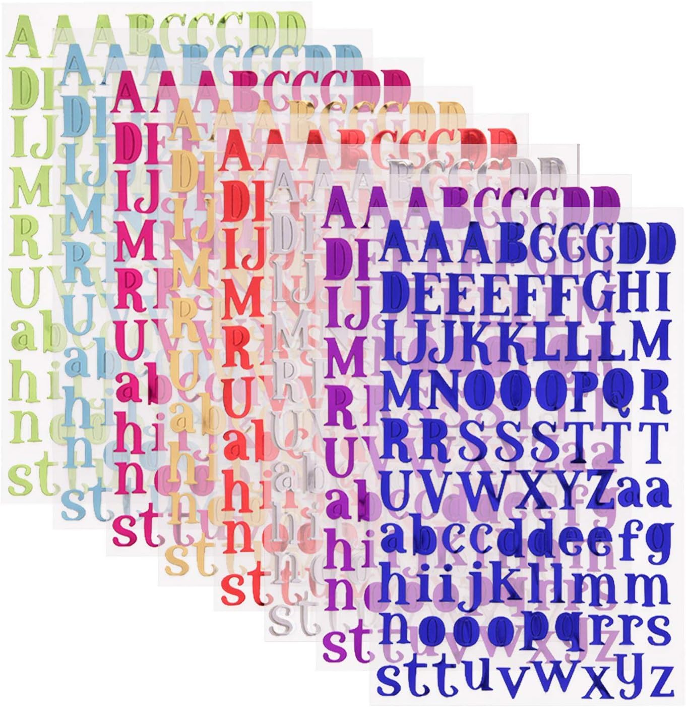 1008 Stück Buchstaben Aufkleber - Selbstklebende Zahlen & Buchstaben Für Briefkästen