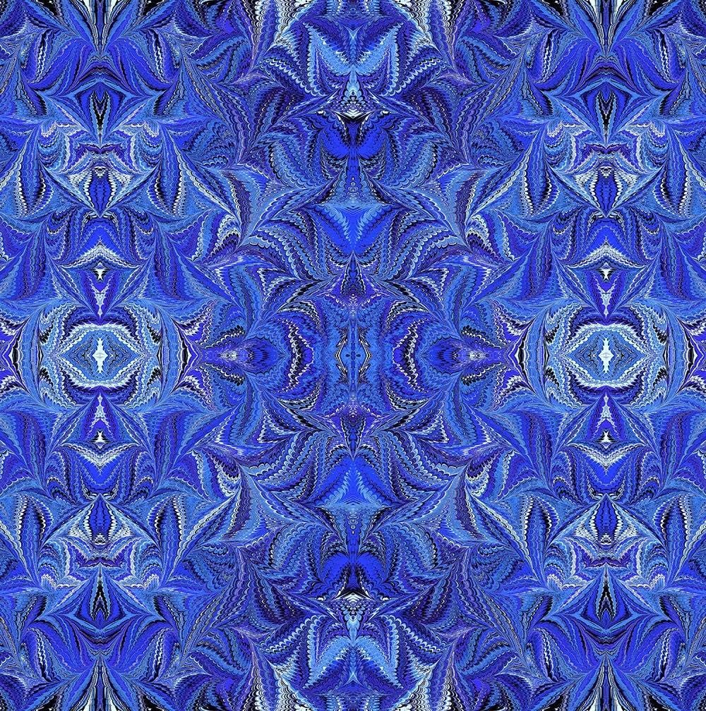 In The Beginning Fabrics Marble Essence Kite Papers Crystal Blue