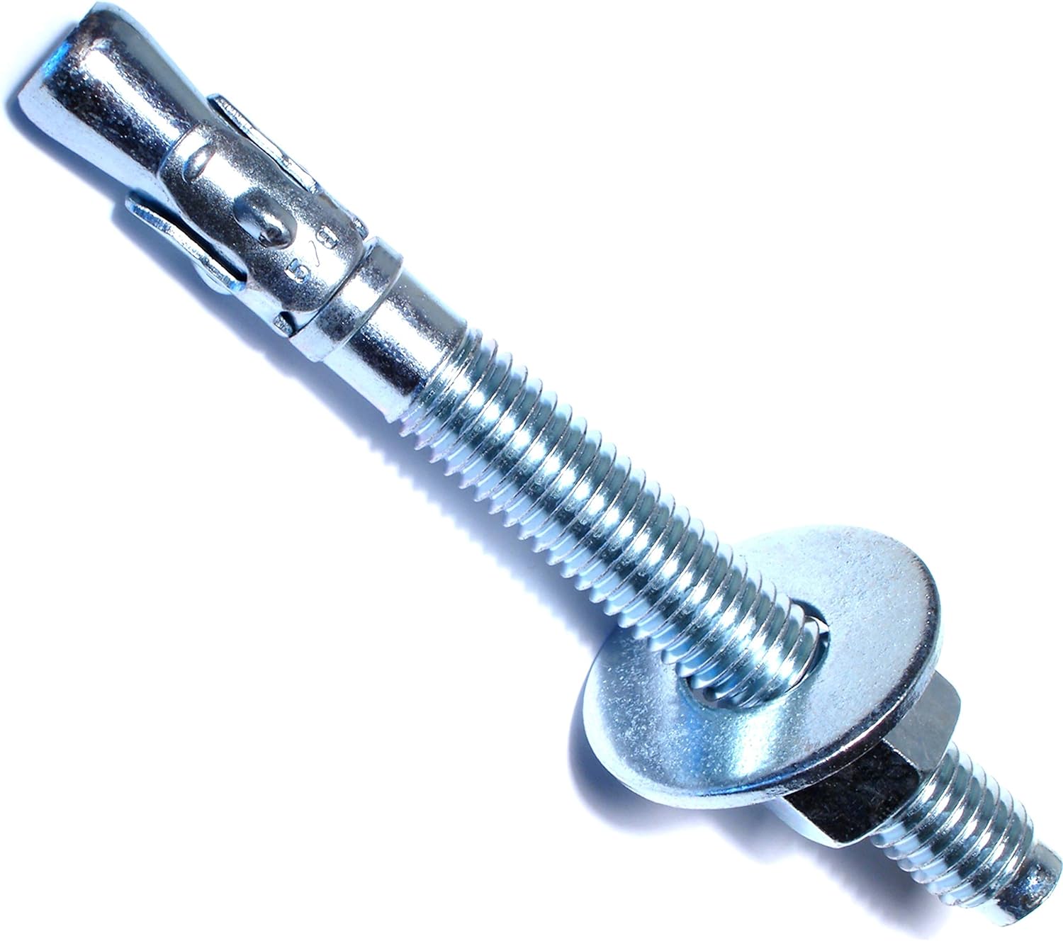 WAS-114-10 014973237318 Midwest Heavy Duty Wedge Anchor, 5/8" X 6", Zinc Plated (Pack of 10)