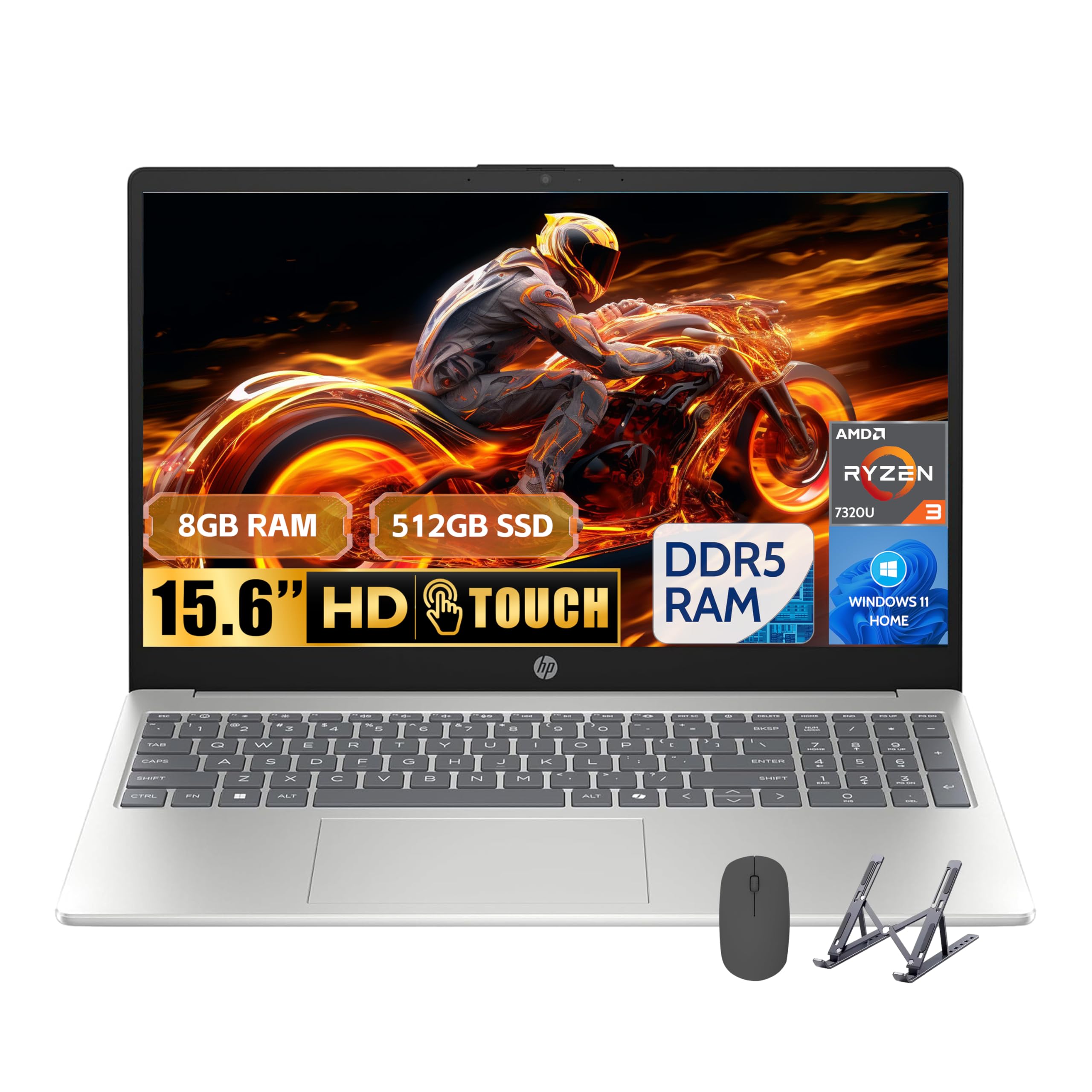 Amazon.co.jp: HP 15.6インチノートパソコン、HDタッチスクリーン