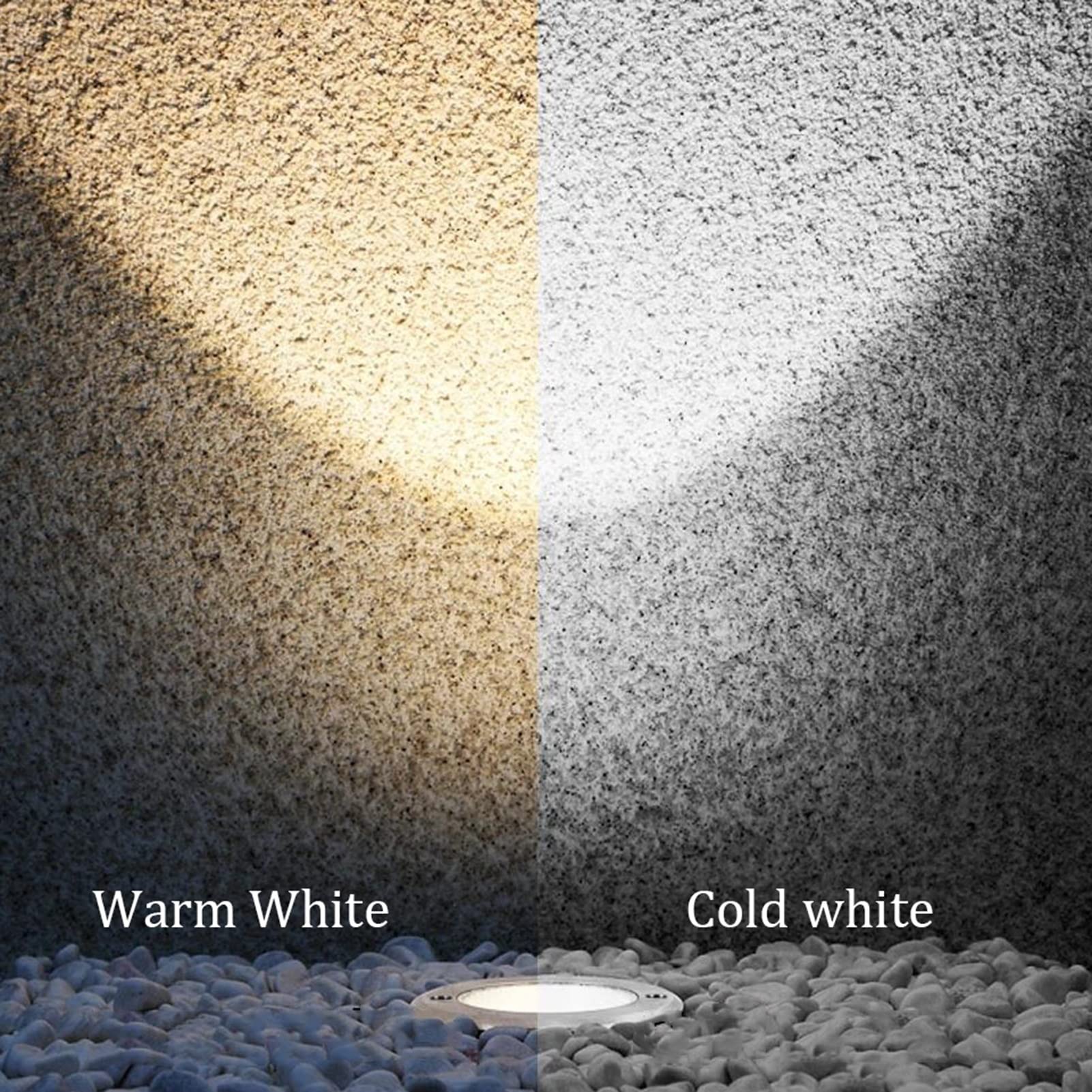 Luci da Terra a LED, Segnapasso IP67 Impermeabile AC85-265V Luce sotterranea per faretti da Esterno per percorsi Esterni, Confezione da 4 (Luce Bianca 50W)