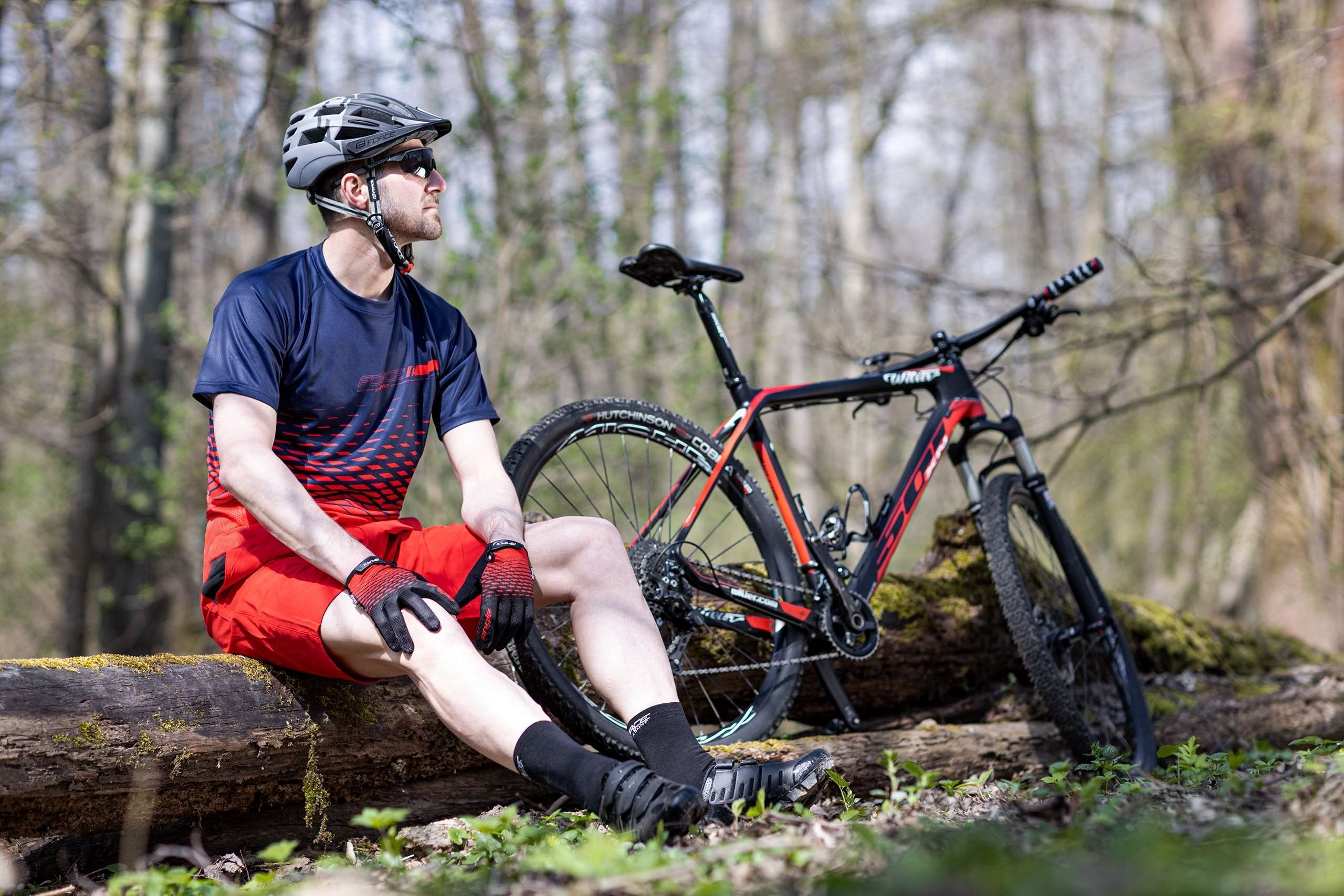 Force Pantaloni MTB F BLADE con fondello gel Nero