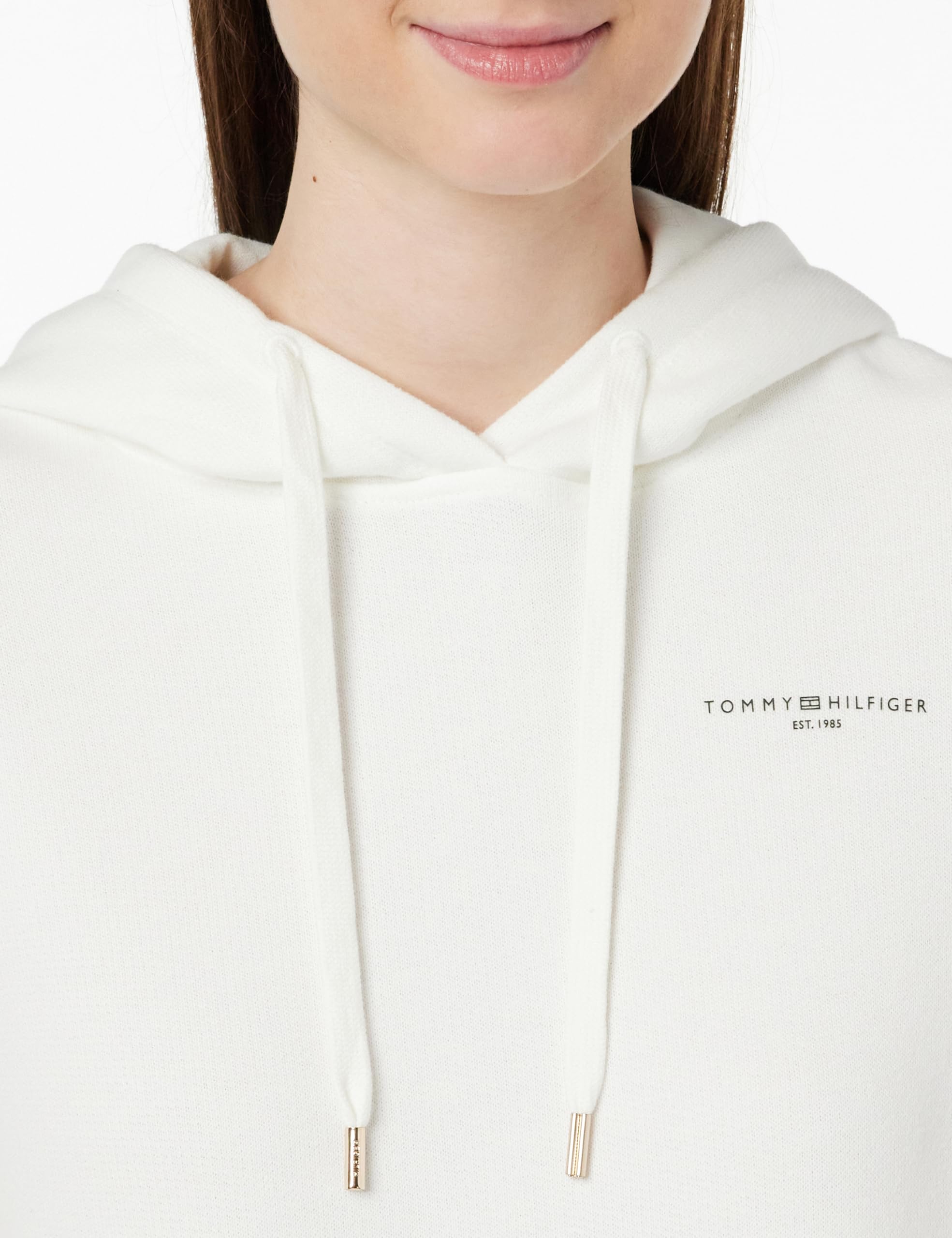 Tommy Hilfiger Damen Hoodie Logo Hoodie mit Kapuze