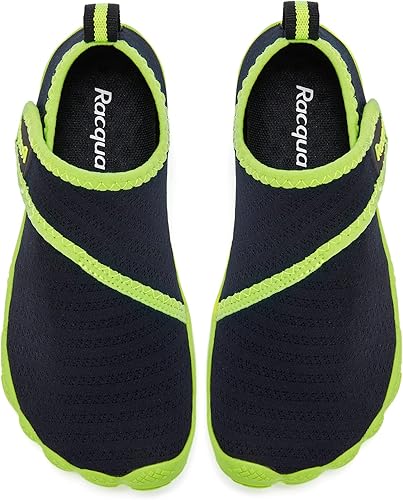 Miniatura 4 de Racqua Zapatos acuáticos para niños y niñas, de secado rápido, ligeros, para piscina, natación, playa, deportes, zapatos acuáticos (niños