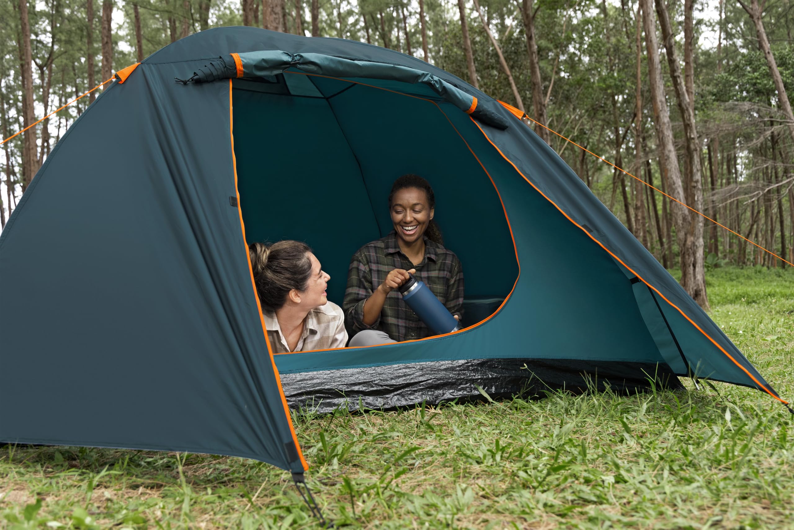 Bestway 68141 Tenda a 4 posti Alpine Dome - 2,10 m x 2,40 m x 1,40 m, verde