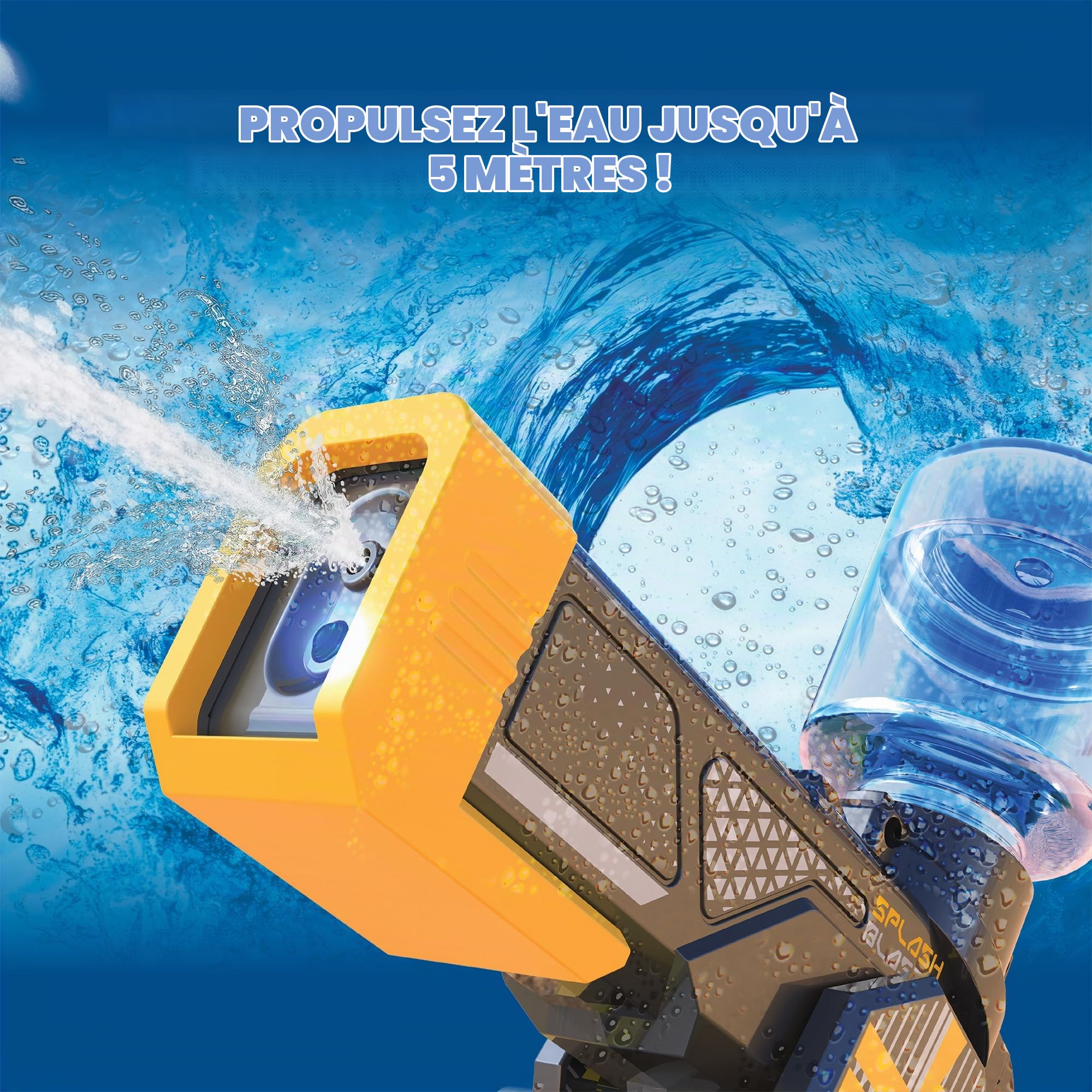 Silverlit - Exost - Hydro Blast - Voiture Radiocommandée Fonction Pistolet à Eau - Roule sur Terre et dans l'eau - Batterie Rechargeable - Dès 5 Ans