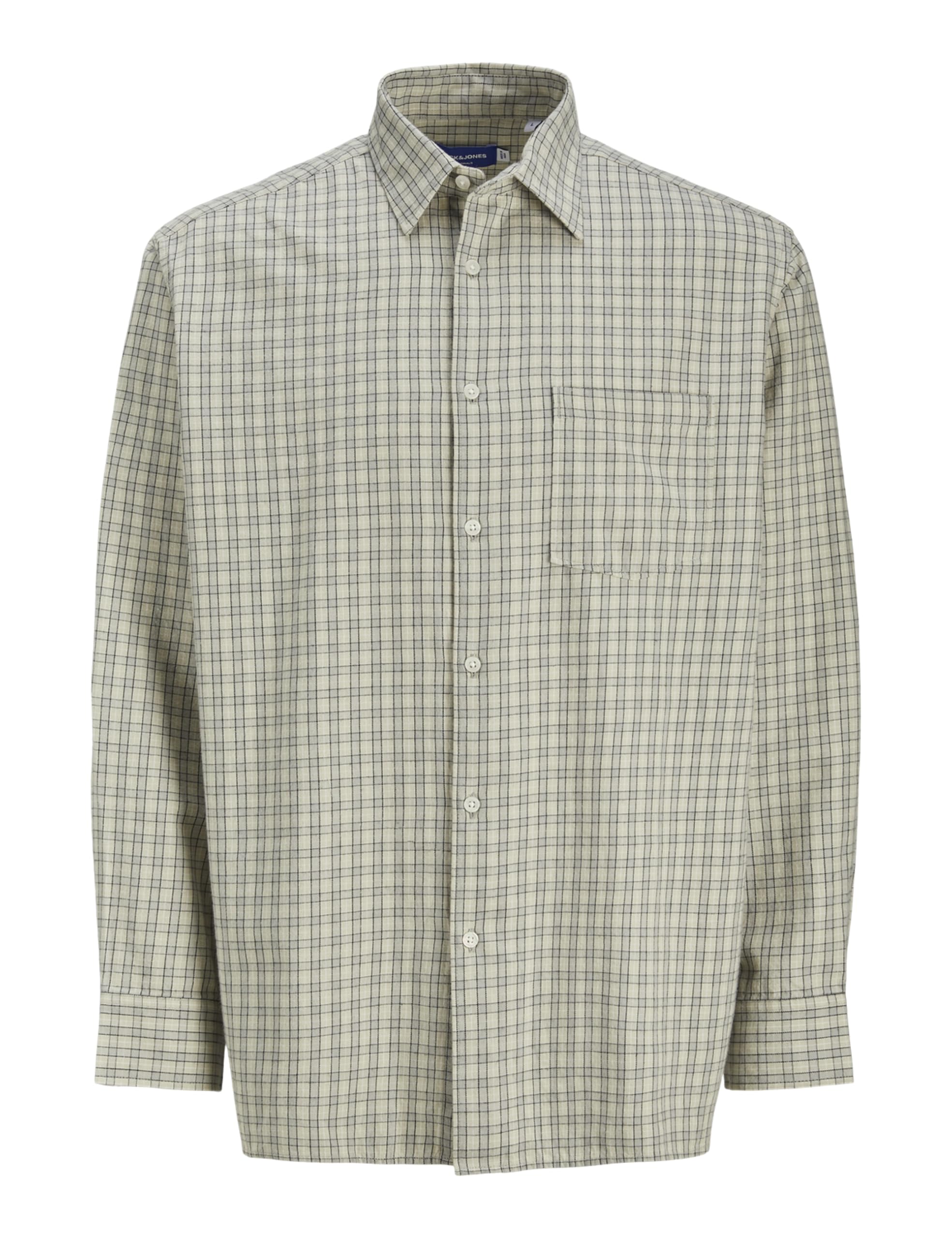 JACK & JONES Jorrobb Check Shirt Ls Ln, Moonbeam, XXL