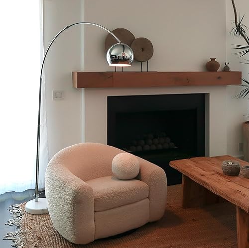 Miniatura 2 de Brightech Olivia - Lámpara de pie, lámpara de arco para salas de estar, lámpara de pie con bombillas LED para lectura de dormitorio, gran decoración