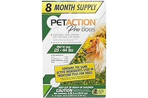 Petaction Plus for Dogs, 8 Doses - 23 to 44 lbs