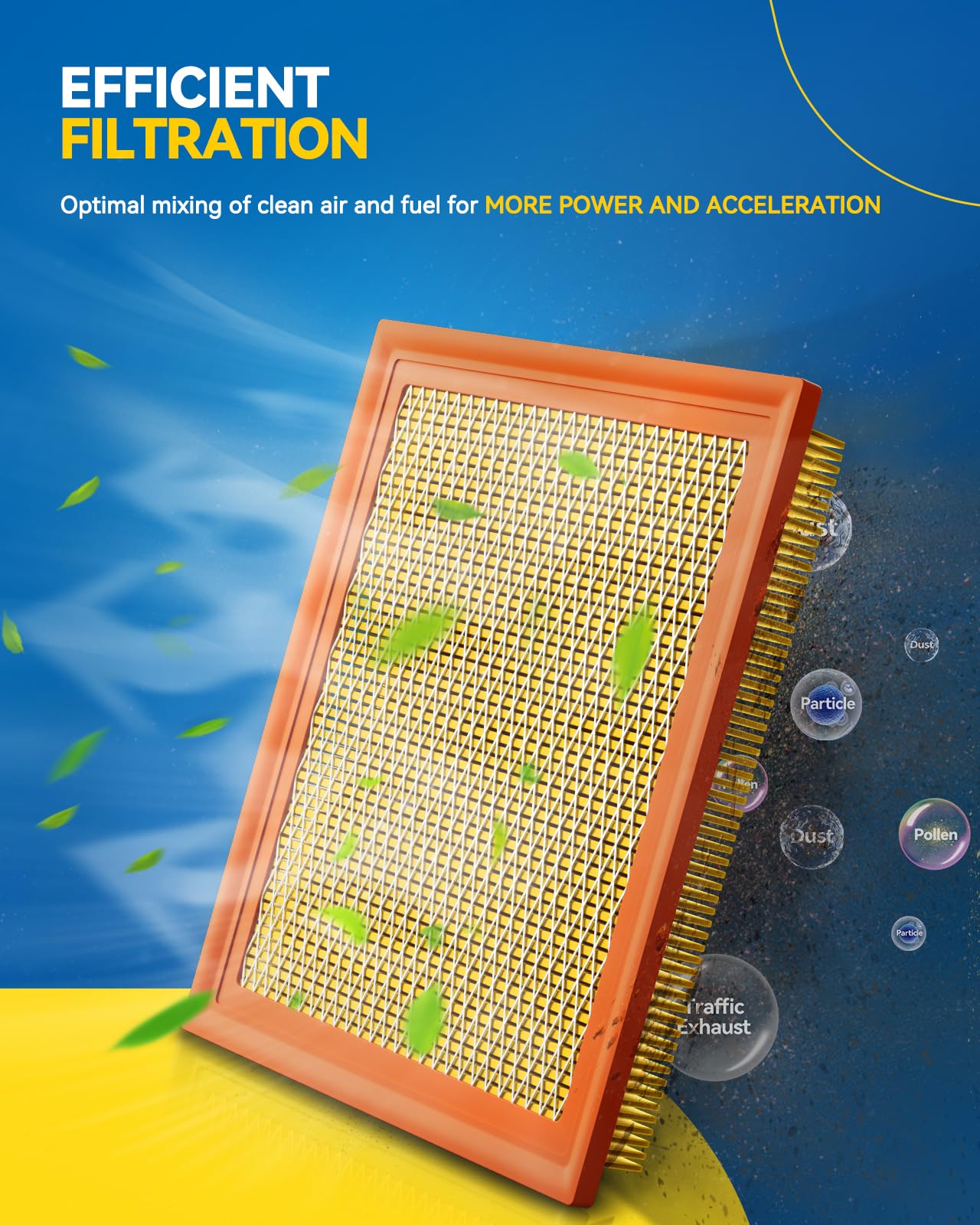 CA7440 Engine Air Filter For Jeep Grand Cherokee Nissan Armada Frontier-827034