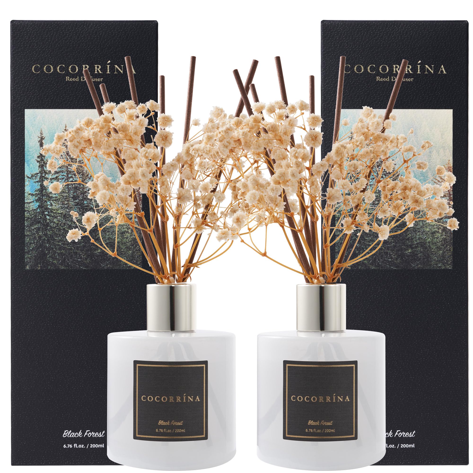 Photo 1 of **SEE NOTES***Cocorrína Premium Reed Diffuser Set with Preserved Black Forest 2 Packs, 6.7oz Scent Fragrance Oil Diffuser for Bedroom Bathroom Home Décor
BLACK CHERRY