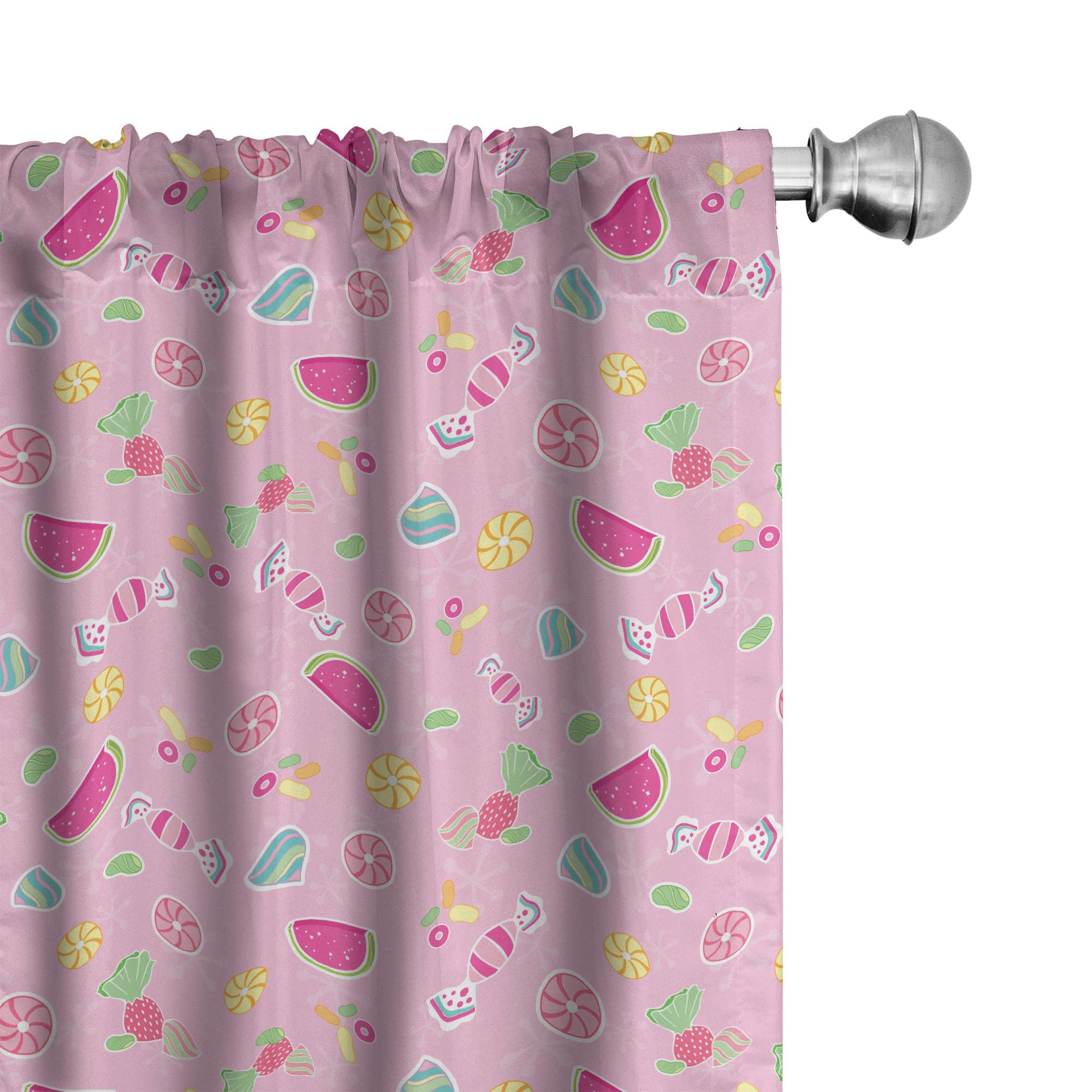 ABAKUHAUS Frutta Tenda a Pannello Set di 2, Fragole Vivid