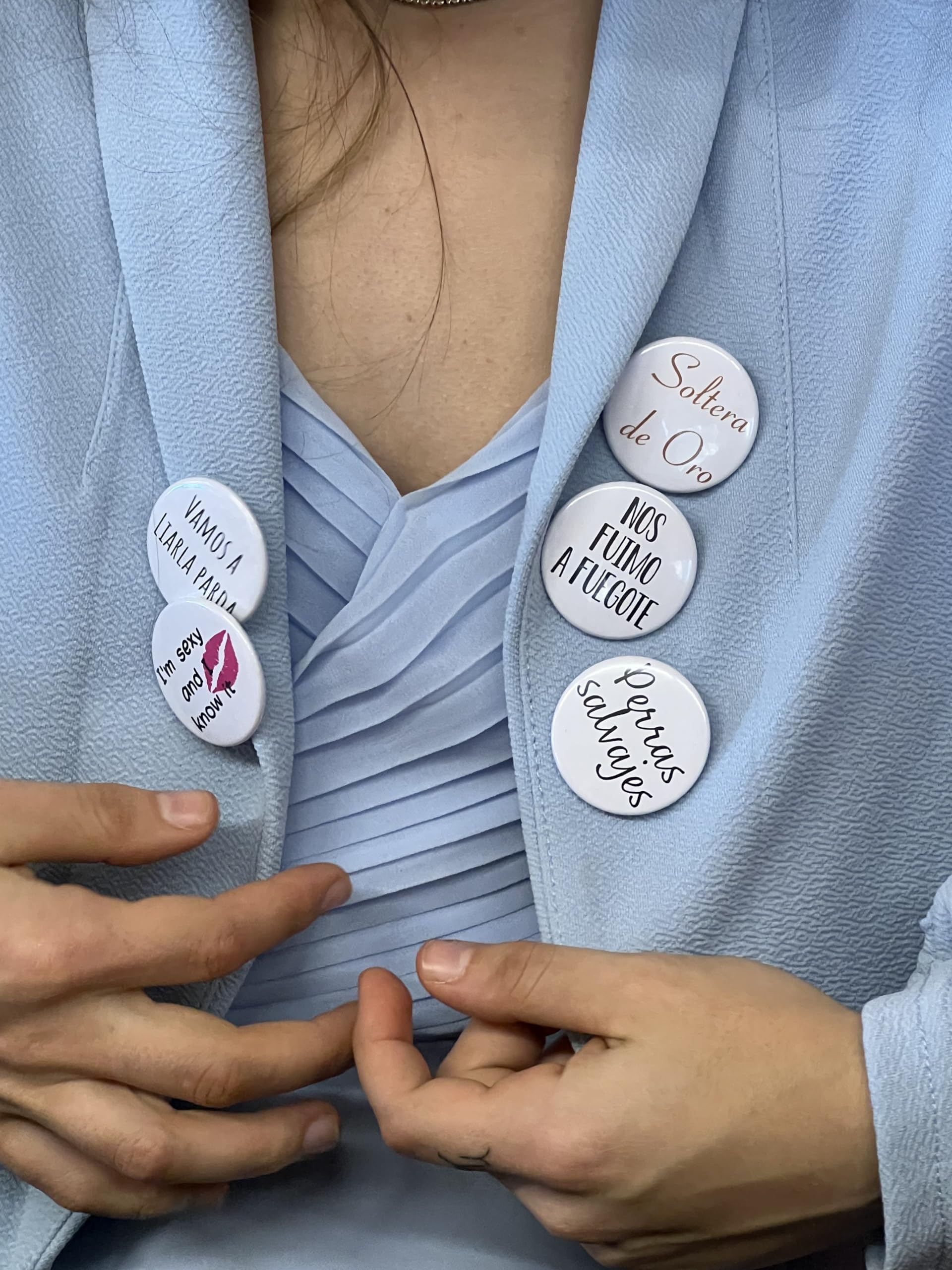 Uvimark | Pack de 100 Chapas para Boda | Chapas Divertidas | Chapas Variadas para Celebración de Casamiento, Matrimonio