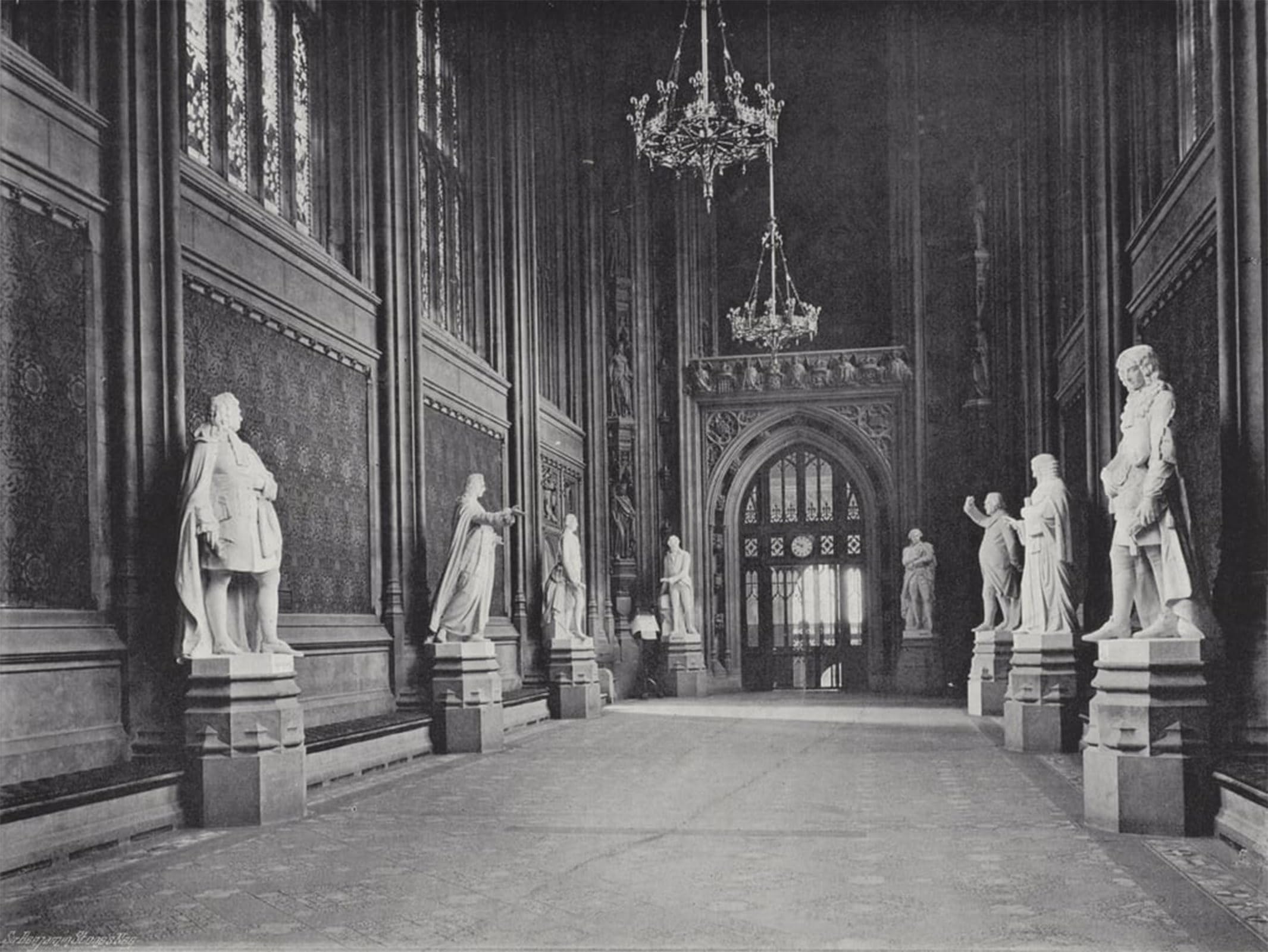 ARTXLXXBN Famous Painting Canvas Artwork Graffiti Print St Stephens Hall by J Benjamin Stone Portrait Canvas Image for Home Decor 60x90cm