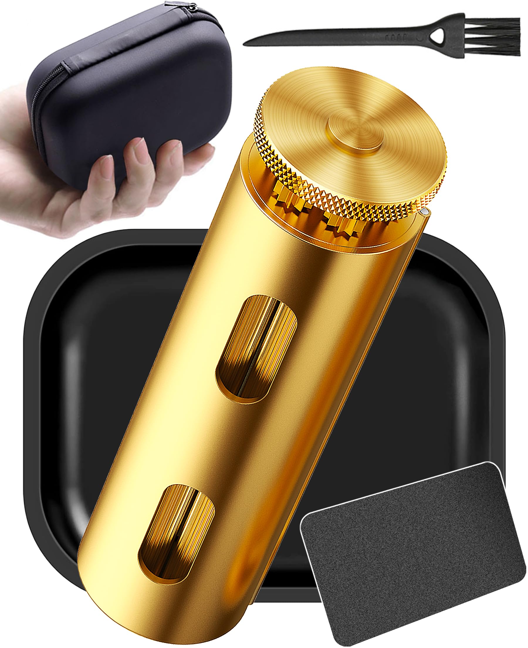 Vintage Cigarette Roller, Brass Cigarette Rolling Machine, Pure Copper Joint Roller Machine, Solid Brass Roller, Use with 70 mm Papers, Elegant and Luxurious Tobacco Roller for Men and Women