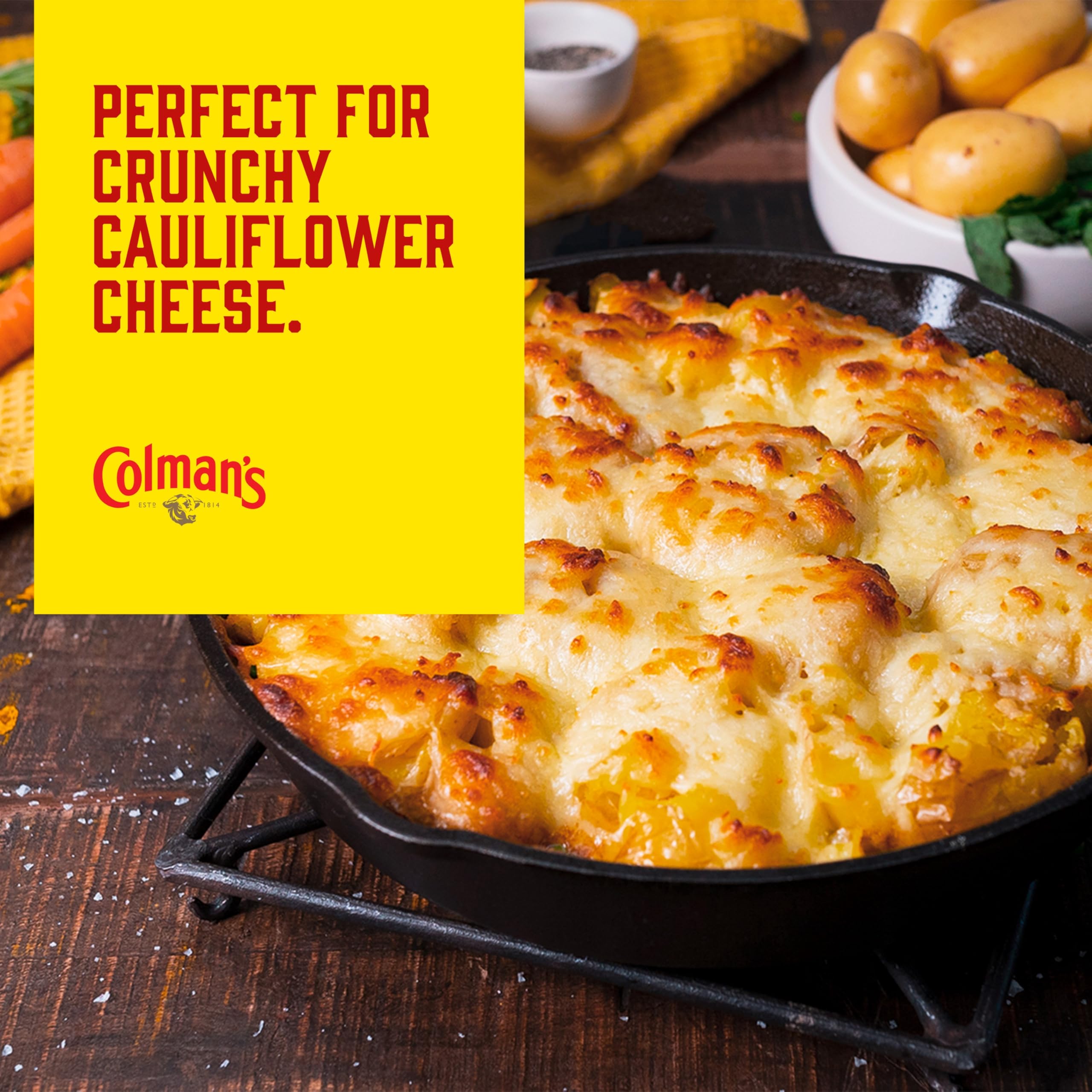 Colman's Senape Inglese Originale nel pratico formato squeeze top down, senape inglese superfine e vegana, macinata doppia (6 Pezzo (6 x 150g))