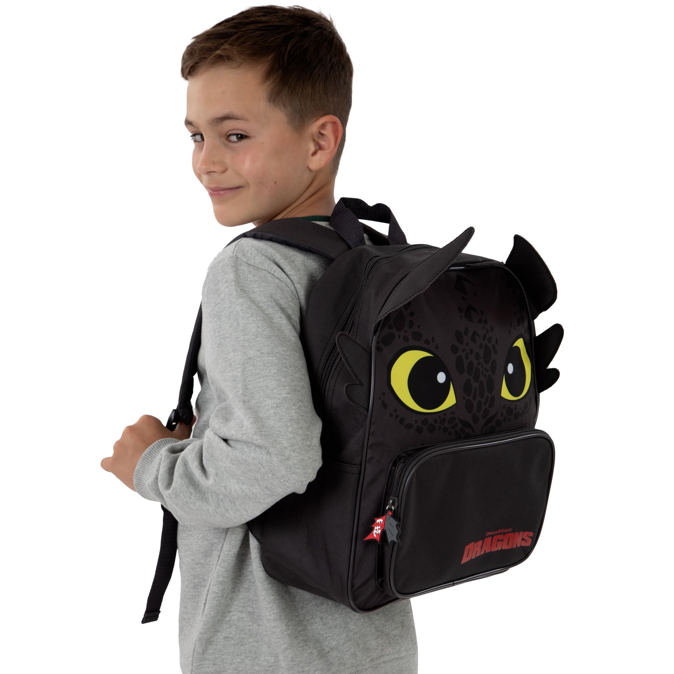 How To Train Your Dragon Sac à Dos Enfant, Sac A Dos Garçon Toothless, Cartable Garcon Primaire Dragon, Taille Unique Noir