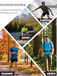 MAGCOMSEN Hommes Rash Guard maillot de bain à sec rapide UPF 50+ UV Protection Tee Moisture Wicing Court Sleeve Sun SPF Hauts