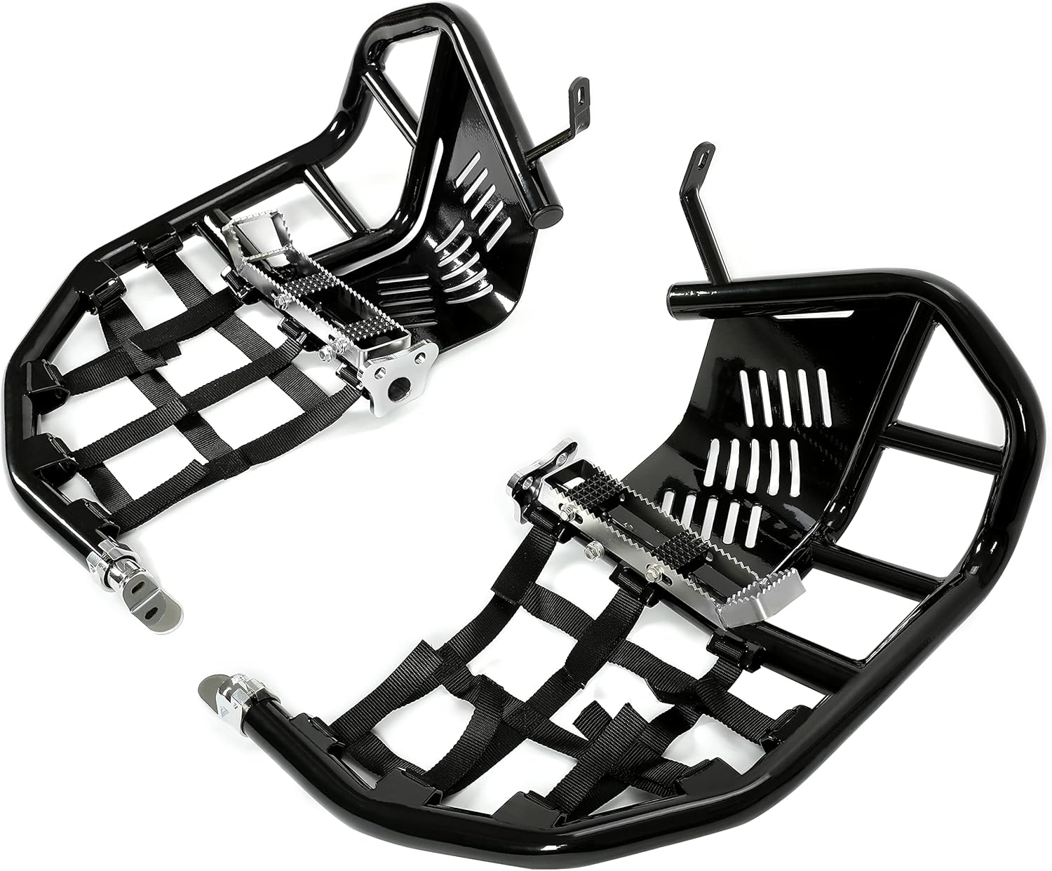 Nerf Bar Aluminum Compatible with All Years Kawasaki KFX 700 ATV Side Step Powder Coated Black