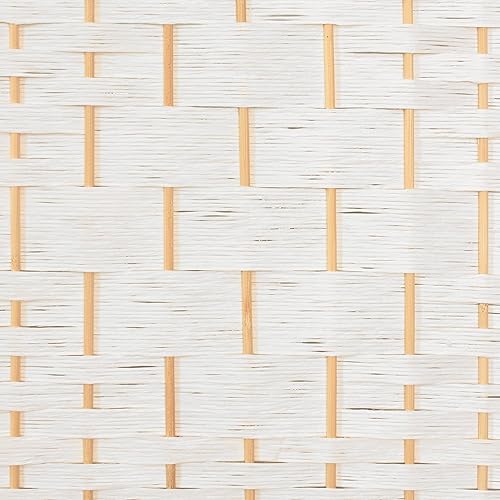 Miniatura 6 de Red Lantern Pantalla plegable de fibra de tejido de diamante corto de 2 pies - Blanco - 4 paneles