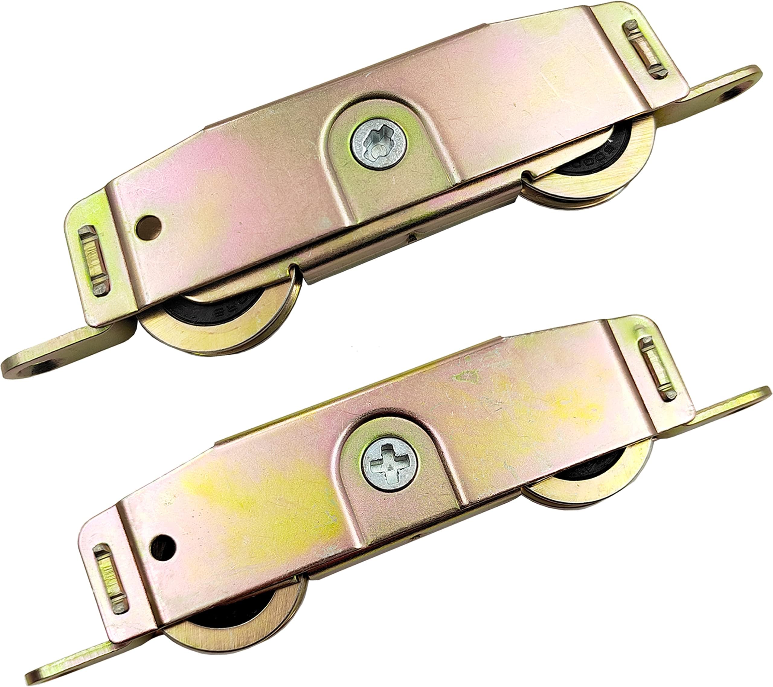 MaxxGeek Sliding Patio Door Roller Assembly for Andersen Part #1273704 (Pre-1982), Truth 31761A, Jeld Wen, Milgard, Marvin, 1-1/4" Steel Ball Bearing, Side Adjustable, 2 Pack