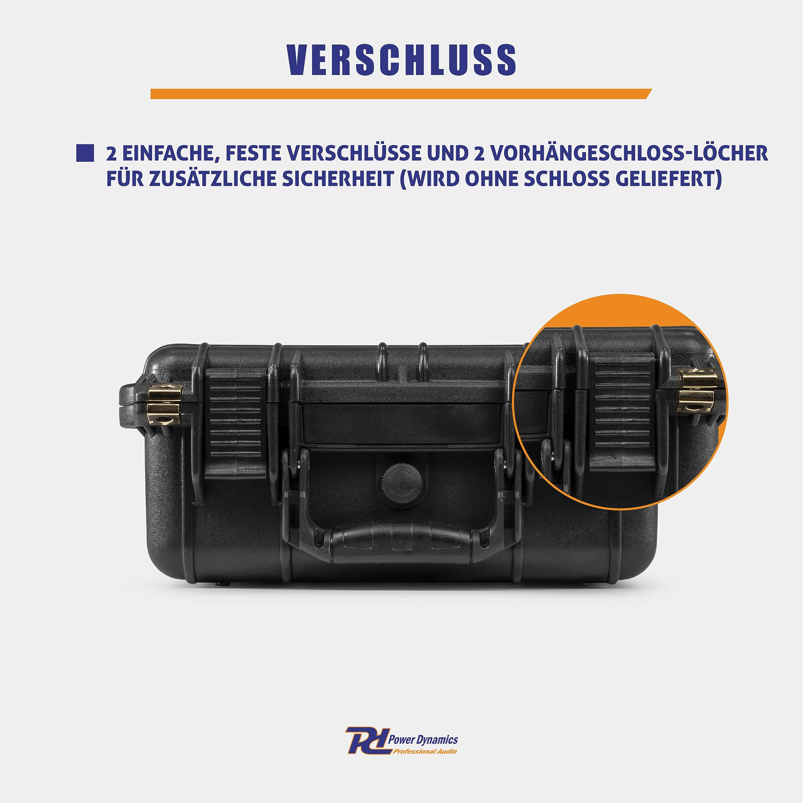 Power Dynamics GIGCase6, Universal Hard Case Kamera Koffer Schaumstoff, DJ Koffer, Foto Koffer, mini Schutzkoffer, DJ Universalkoffer, Wasserdichter Koffer, Transportkoffer mit Schaumstoff