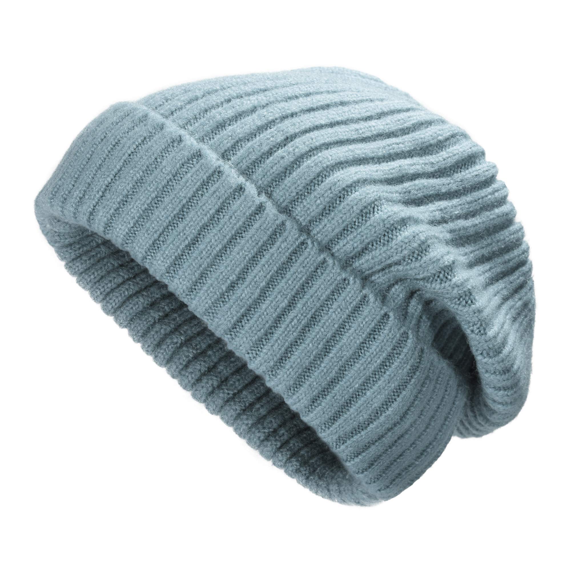 ZLYC Winter Beanie Mütze Lange Slouchy Strickmütze für Damen und Herren