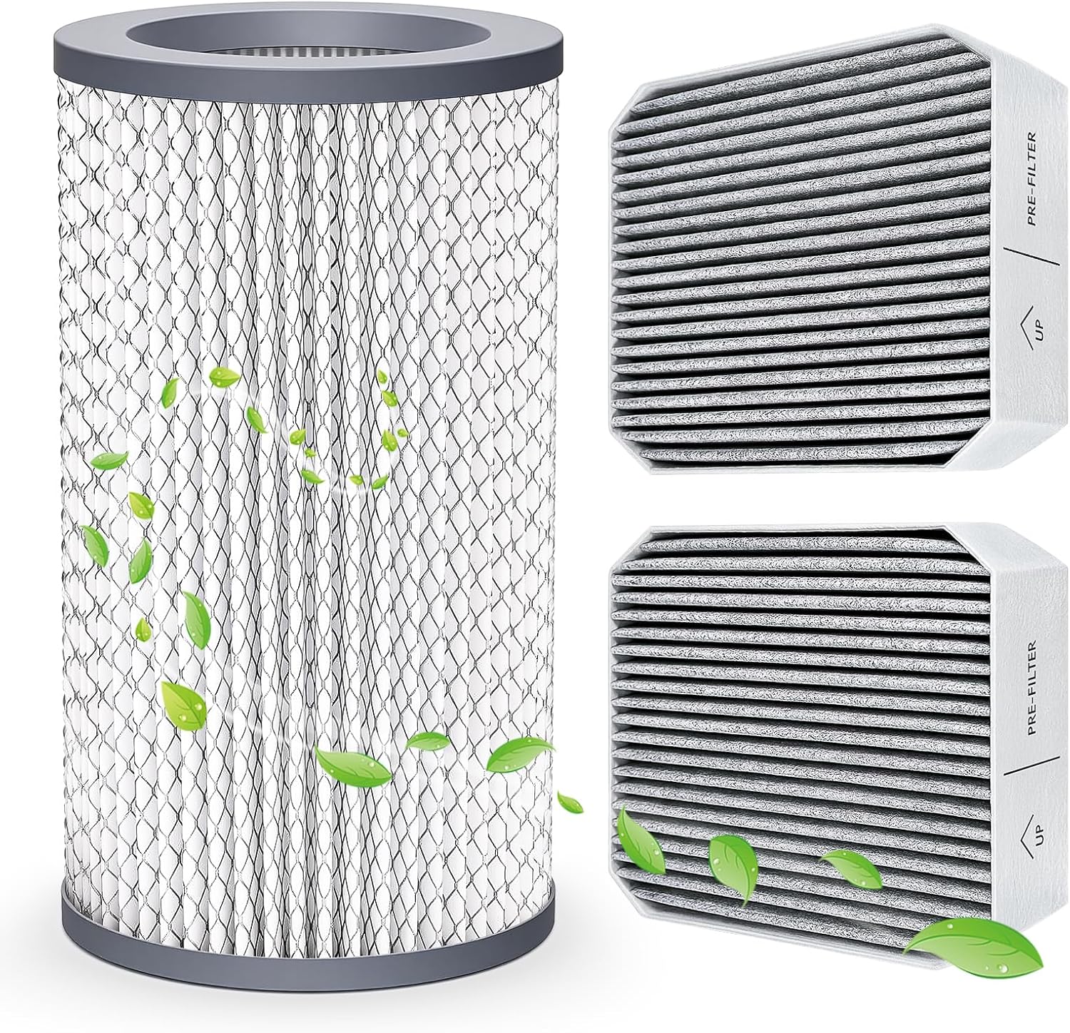 1 Pack PECO Filter+2 Pack PreFilters, Compatible with