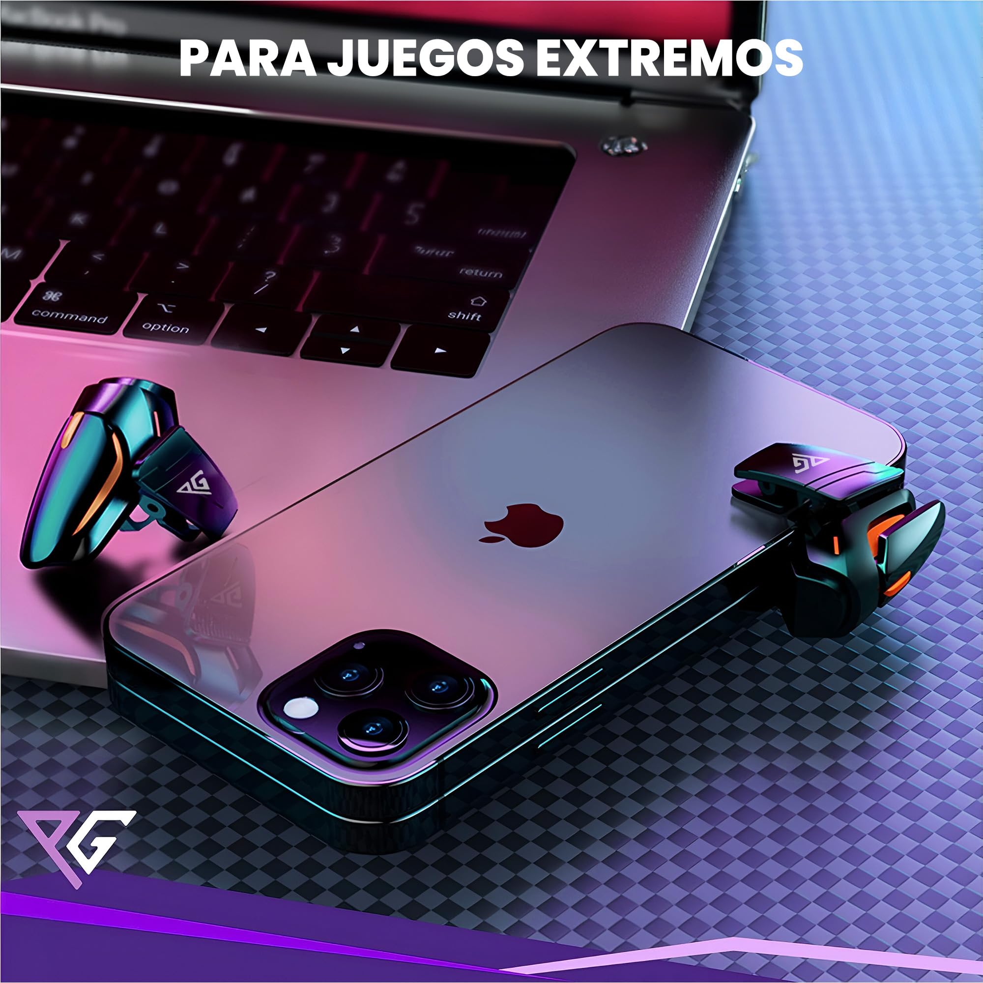 Progameplays Phone Triggers Controller Compatible con iPhone/Android, Disparar y Apuntar Sensible L1 & R1 Pubg Trigger (T1)