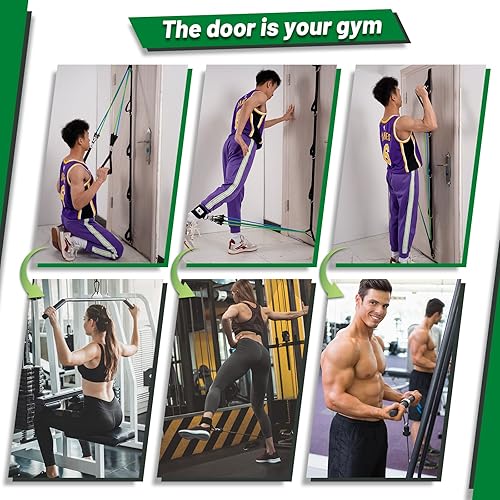 Miniatura 6 de Slim Panda Correa de anclaje de puerta para bandas de resistencia, accesorio de gimnasio portátil para fitness en casa, equipo de ejercicio de