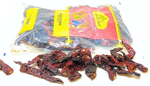 Miniatura 2 de Asian Kitchen - Chiles arrugados sin tallo entero (sabut de milicia) 14 onzas (14.11 oz)  Todo natural  Sin sal  Vegano  Sin colores  Apto para