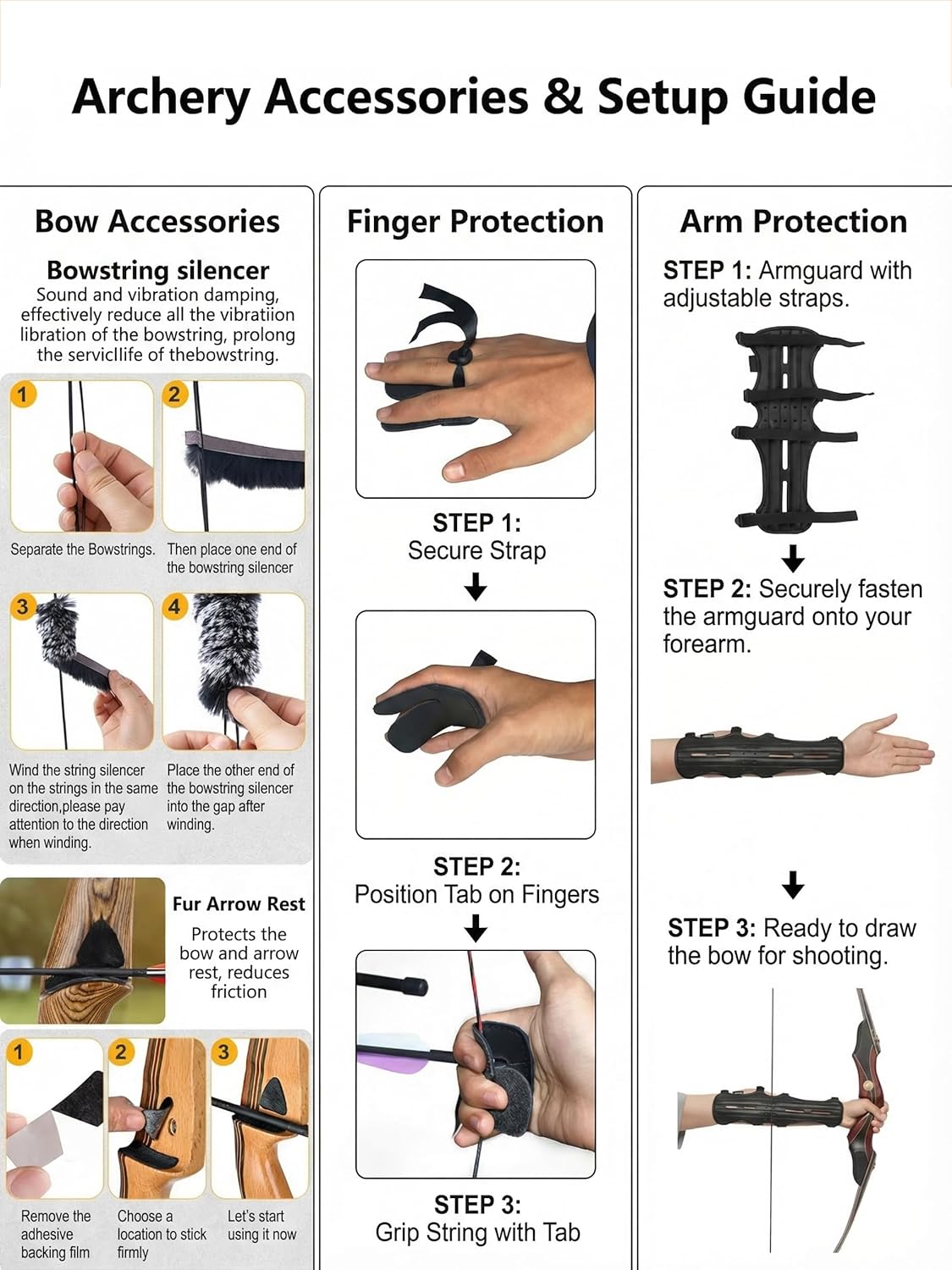 TOPARCHERY Recurve Bow and Arrows Set for Adult & Beginner, 60" Wooden Takedown Recurve Hunting Bow Kit for Outdoor Training Practice Right Handed 25-60LB