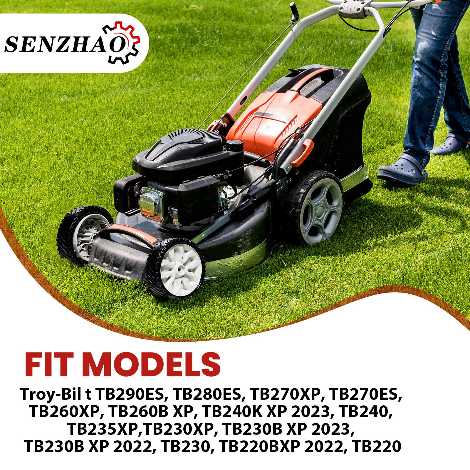 634-05281A - Conjunto de rueda motriz para MTD 634-05281 de 8 pulgadas para cortacésped autopropulsado Troy-Bil t XP CSV070 TB290ES TB280ES TB270XP Select, paquete de 2