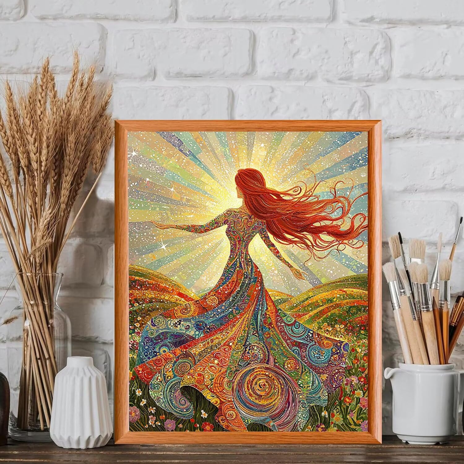 WEISHIWE Słoneczna Malowanie według liczb Dorosłych, 60x80cm w-934